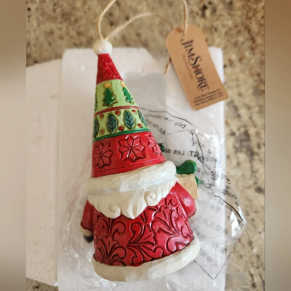 Jim Shore Santa Clause Gnome Ornament NIB